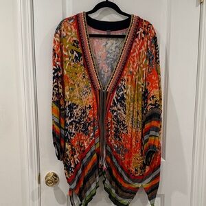 Colorful Women's V-Neck Top